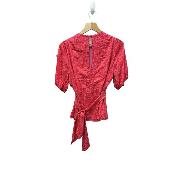 NWT Ted Baker London Devonna Floral Ruffle Pink Women’s Size 0 (US 2) - Picture 9 of 10